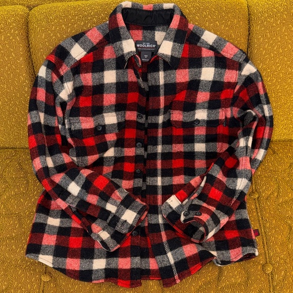 Woolrich Other - Woolrich Red/Black Plaid Wool Shirt Jacket – Men’s Medium